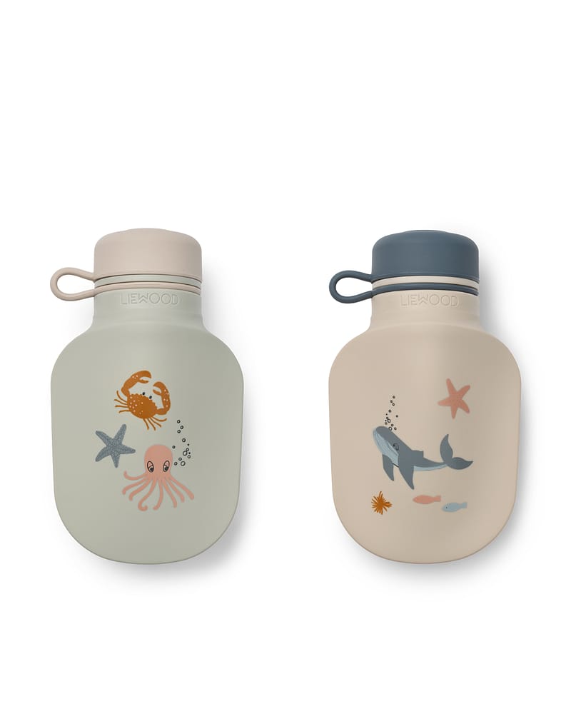 Smoothie Poser 2pk M/ Skje - Silikon