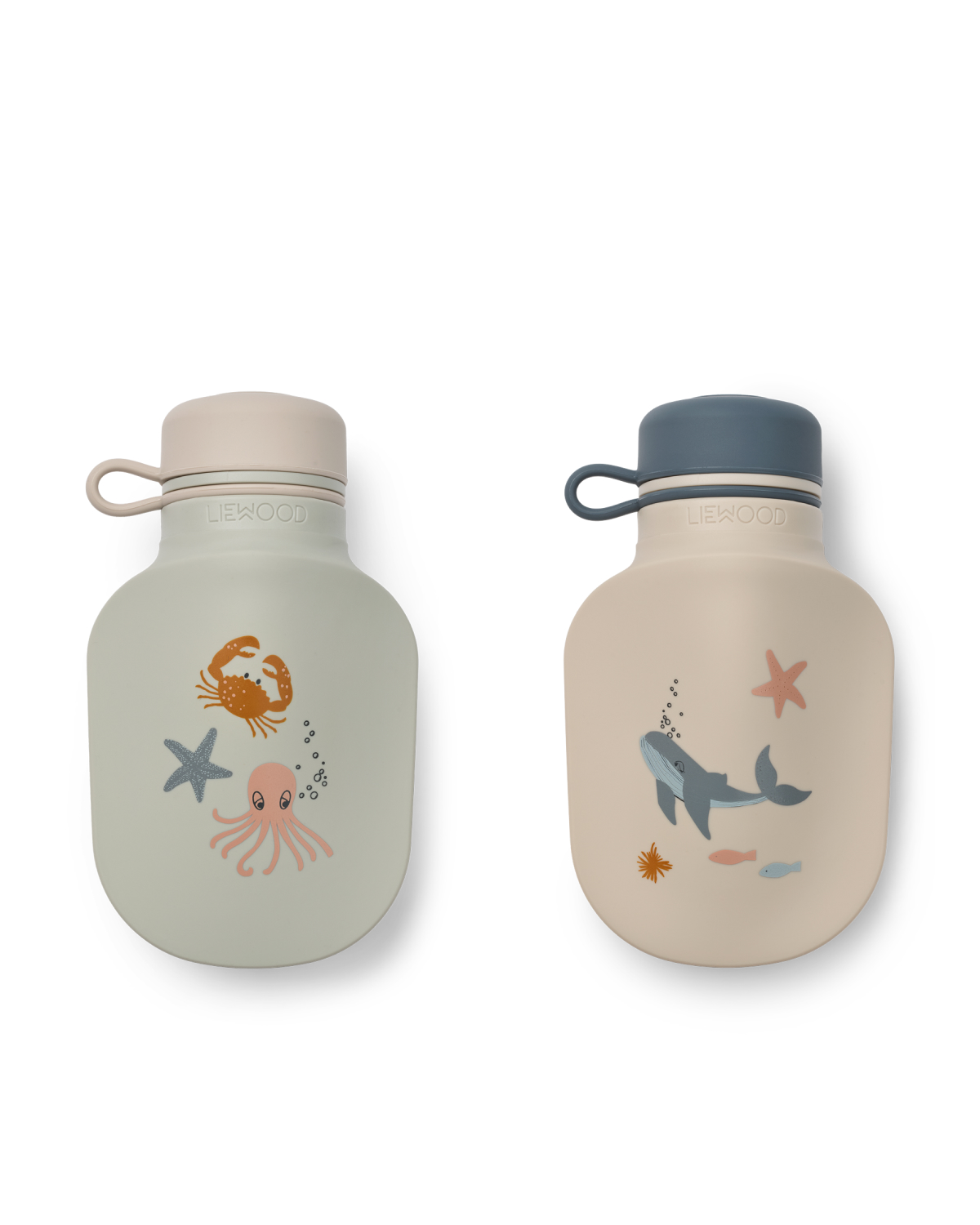 Smoothie Poser 2pk M/ Skje - Silikon