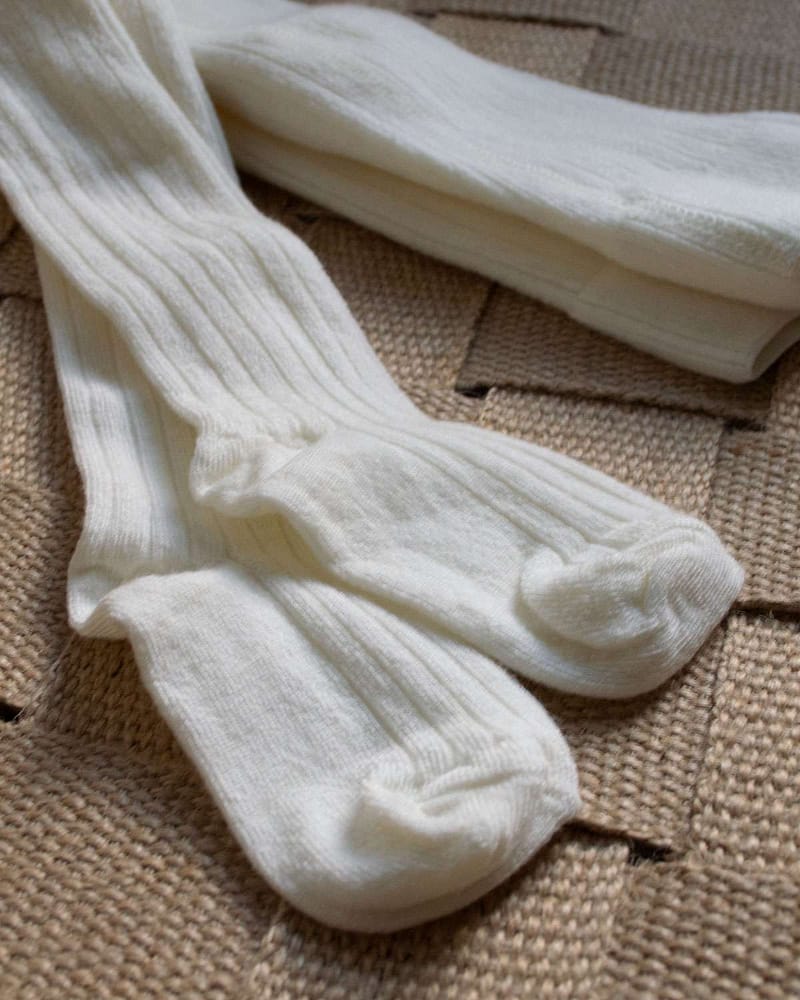 Strømpebukser - Ull - Rib - Elastisk - Basic