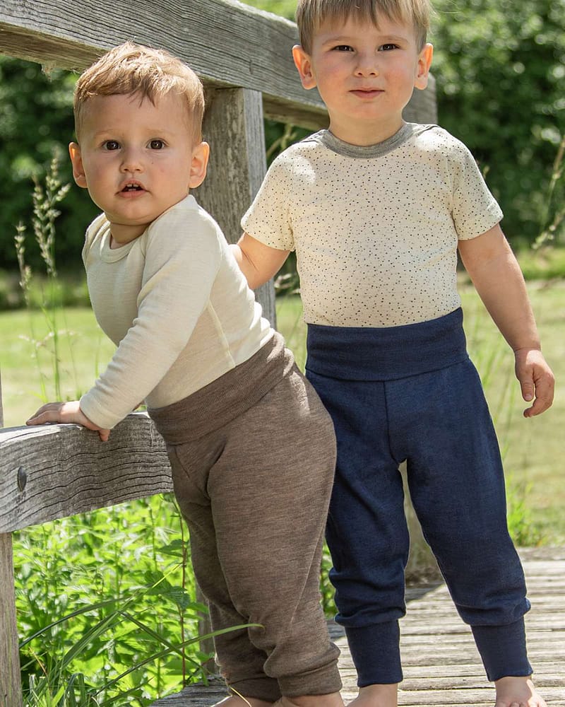 Ullbukse m/ dobbelt liv - 70% Ull 30% Silke - Ubehandlet Ull