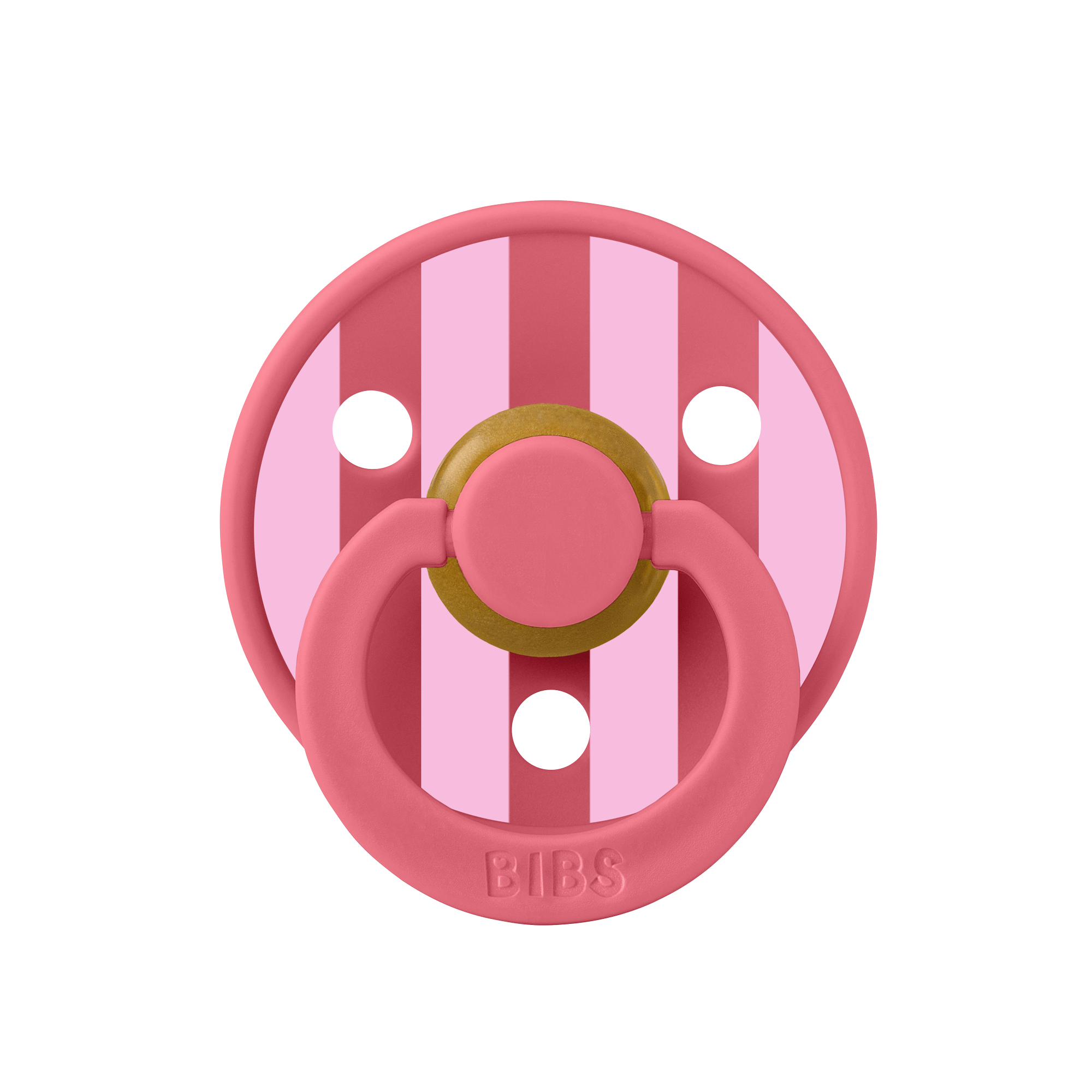 BIBS Smokk Studio Colour – Rund, Naturgummi, Baby Pink Coral mix