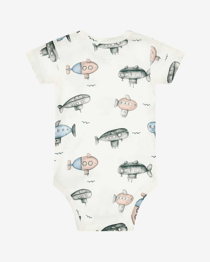 Body Baby, Kortermet - 95% Bambusviskose, 5% Elastane | HCBuller Submarine