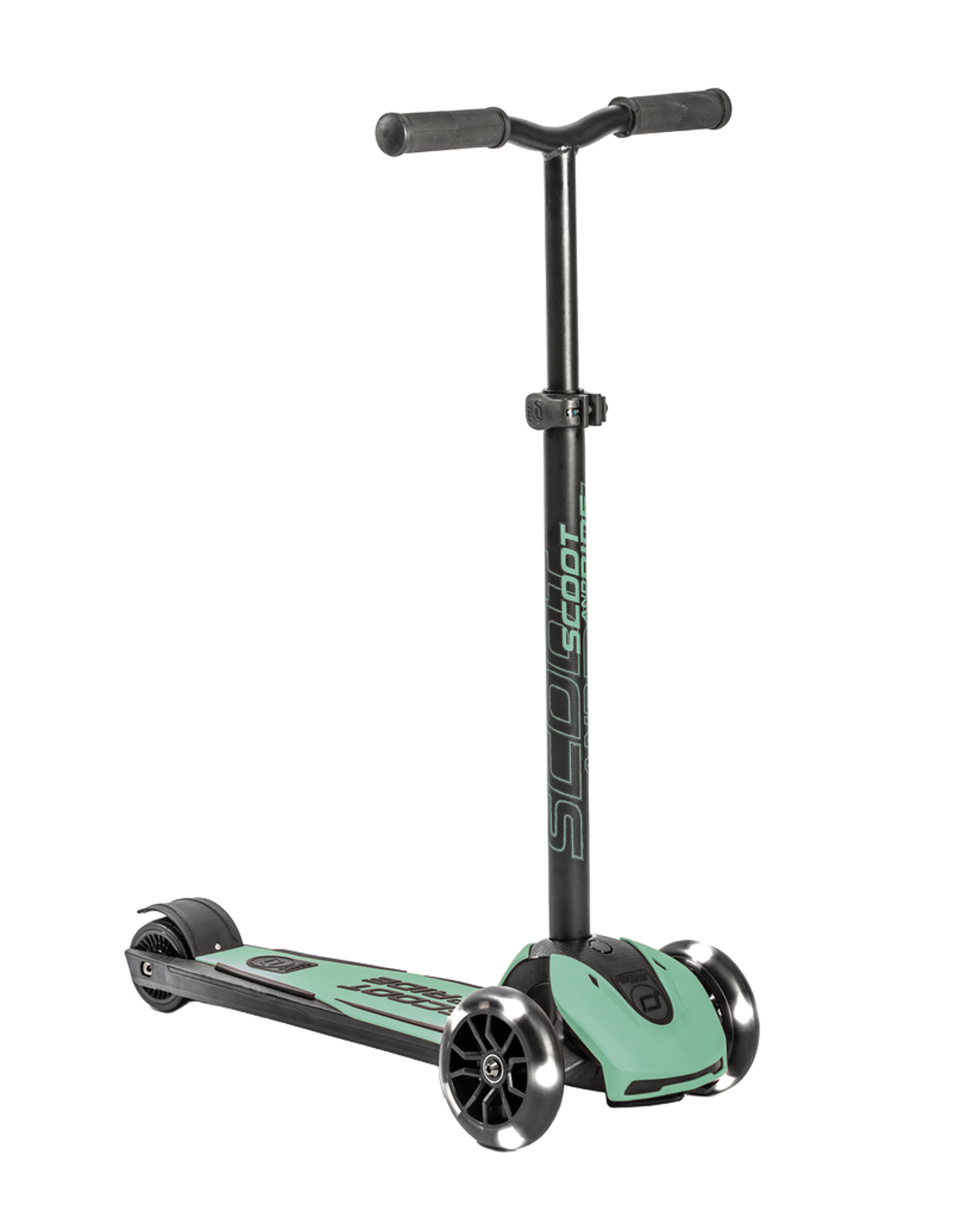 Scoot and Ride Highwaykick 5 Sparkesykkel – med LEDlys i hjul | Barn 5år+, Forest