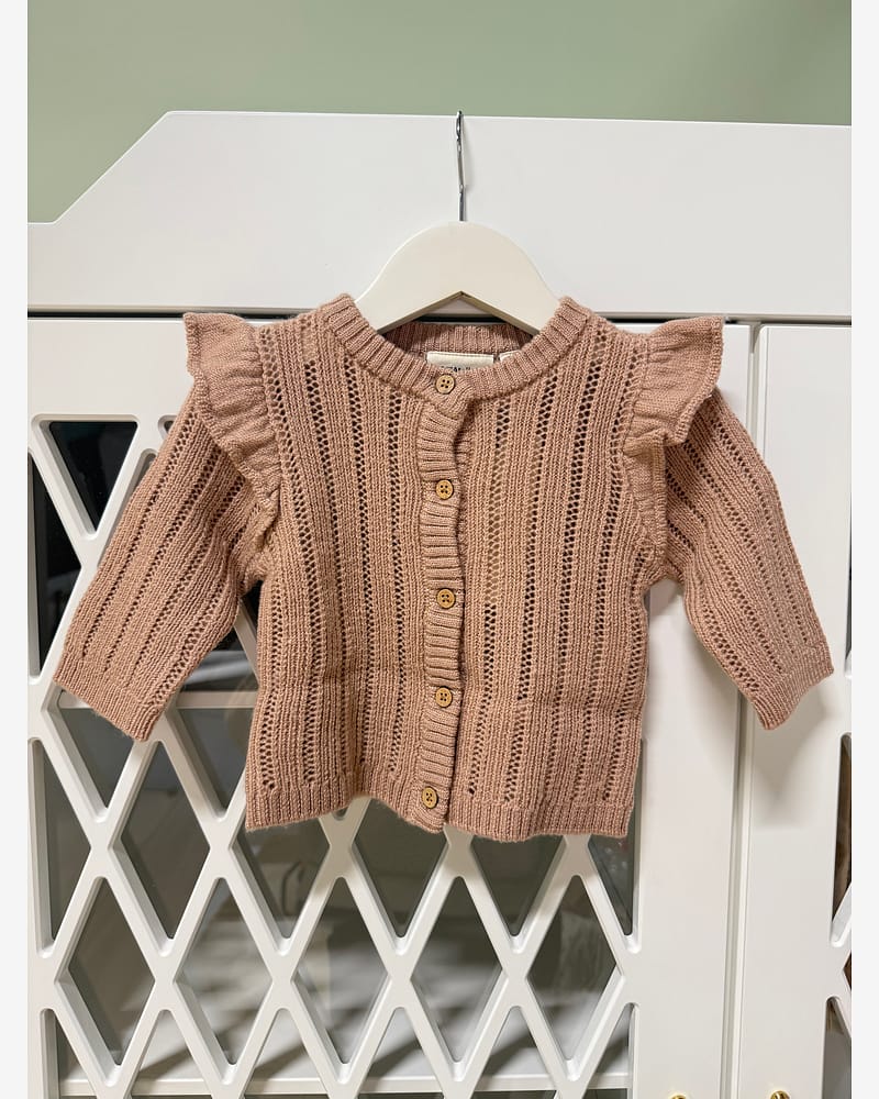 Cardigan i Ull Baby - Strikket