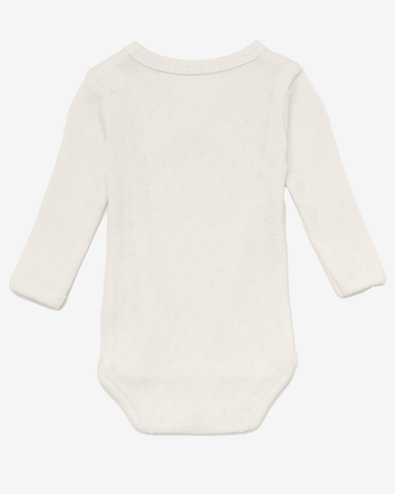 Omslagsbody Ull - 100% Merino, Pointelle | Ullbody Mini