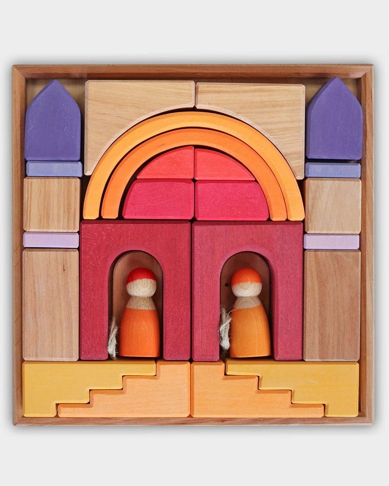 Byggesett og Puslespill - 24 klosser | Building World Desert Sand