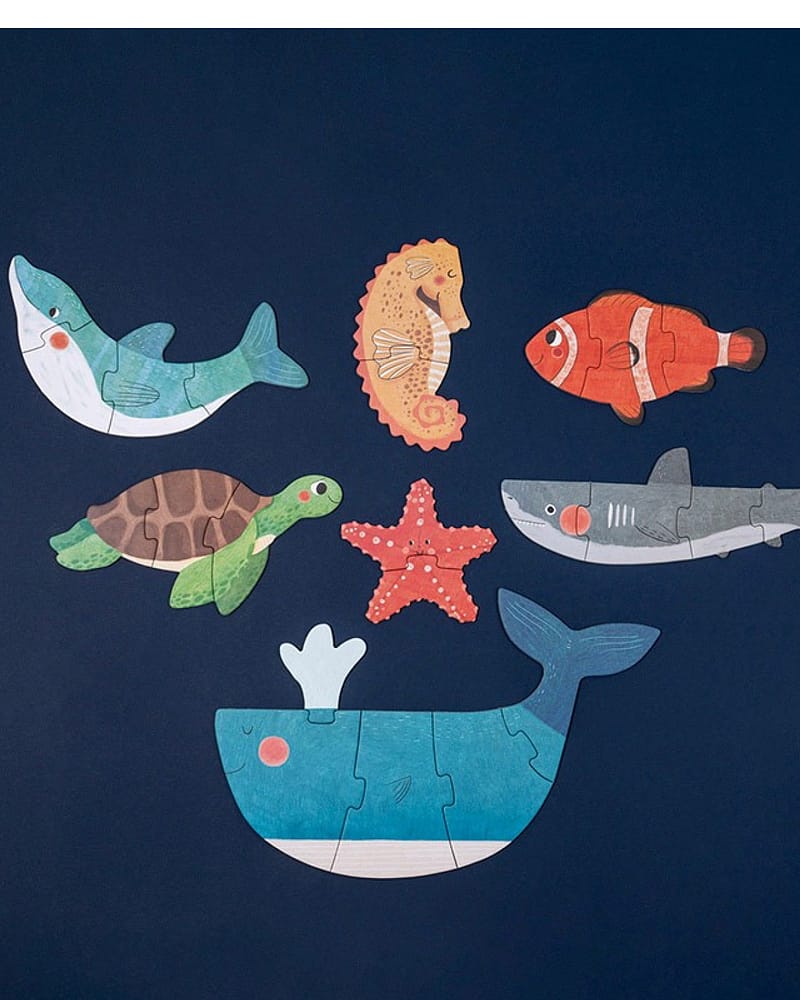 Puslespill 7i1 "Mamma"- Puslespill Barn 2år+| Blue