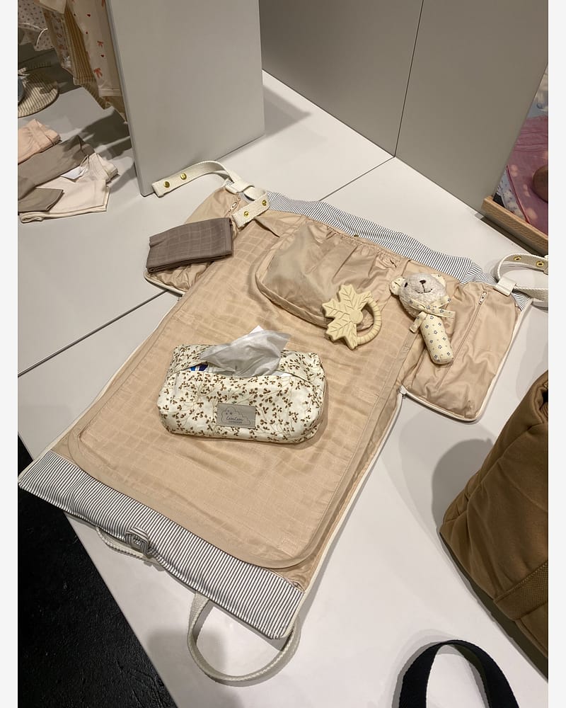 Stelleveske Utbrettbar 2i1 - Øk. Bomull | Vognkroker inkludert