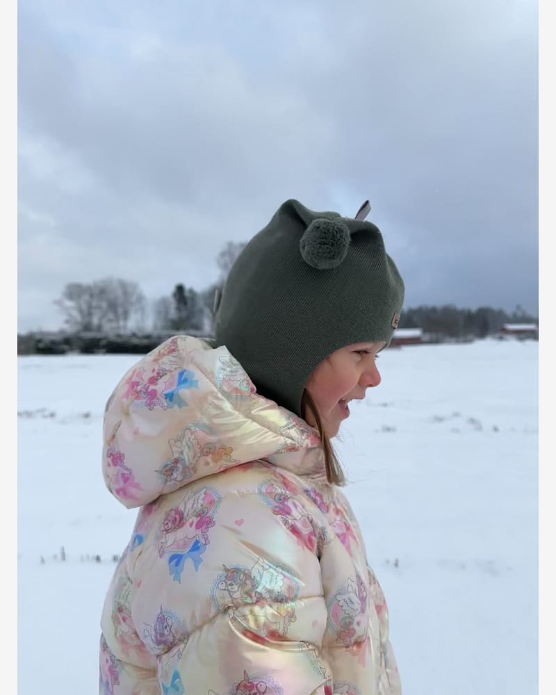 Balaclava Ull m/ Bomullsjersey fôr og Vindstopper | Ubehandlet Ull