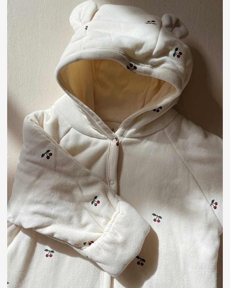 Heldress Baby - 100% Øko Bomull i tykk kvalitet | Newborn Onesie with Hood