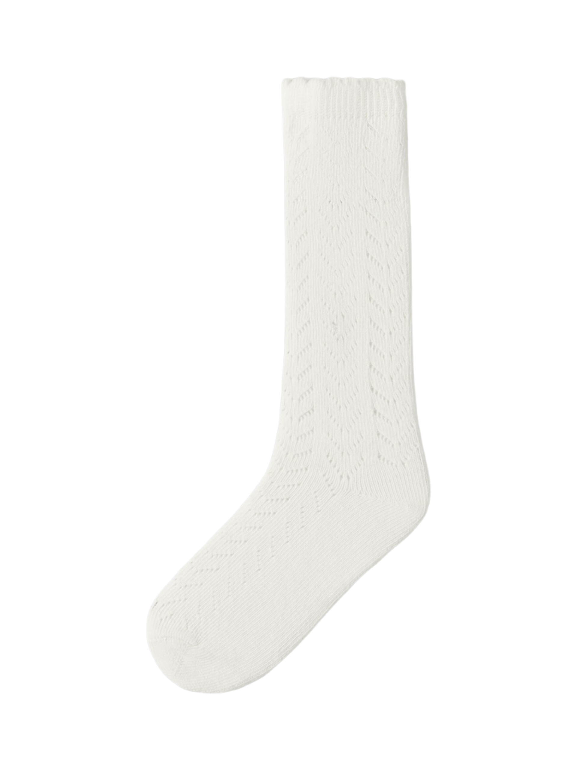 Ankelsokker med Blonder 2pk – Barn | NMFHERDA, Kremhvit - Coconut Milk