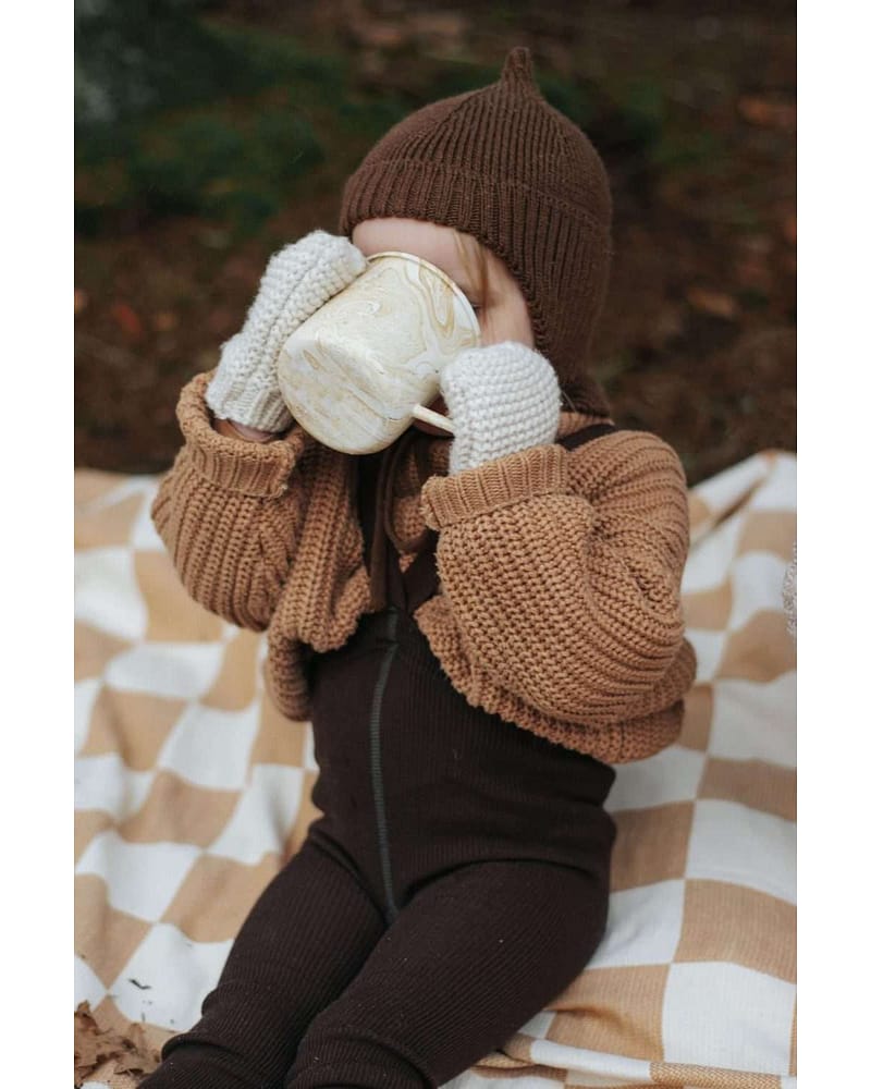 Ullstrømpebukse u/ føtter m/ sele | Wooly Footless Tights