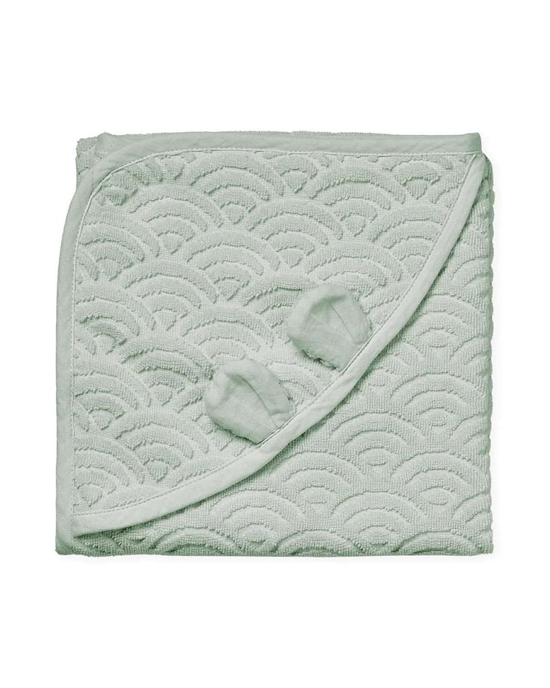 Badehåndkle Baby m/ Hette | 80x80 cm - 100% Øko Bomull
