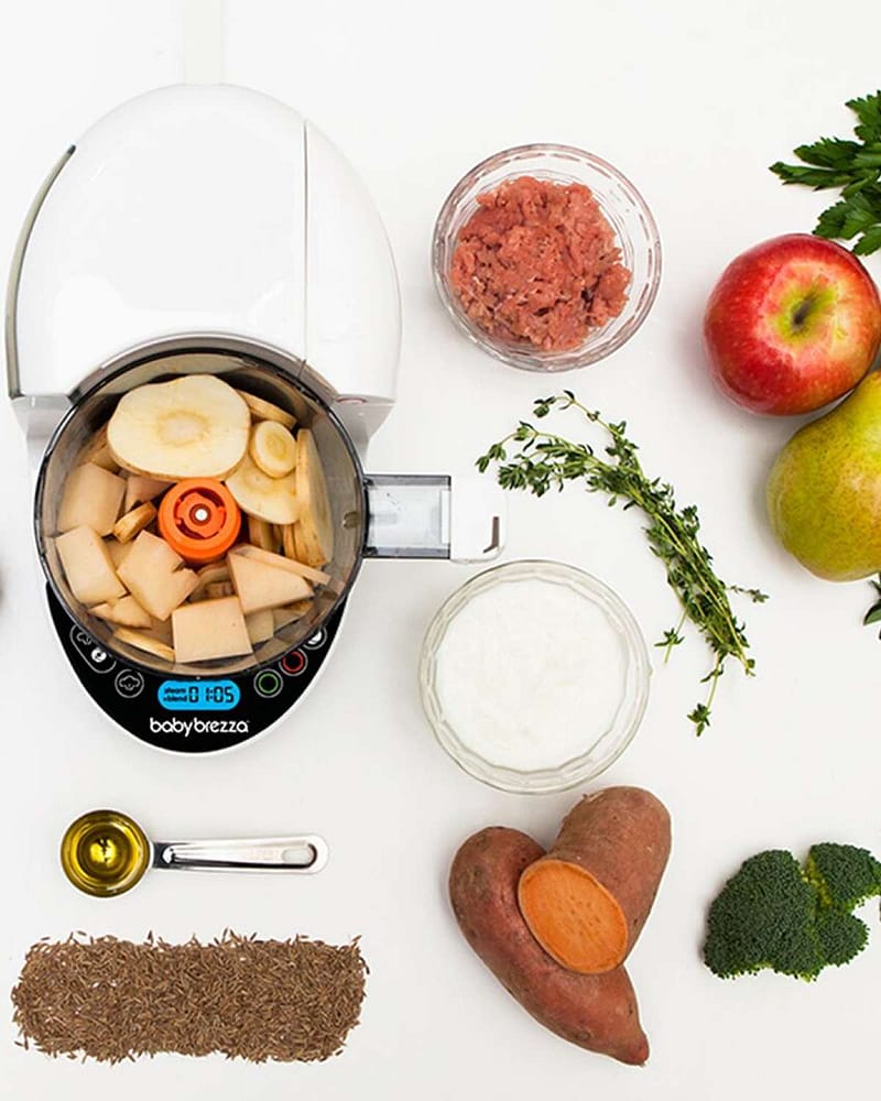Baby Brezza Food Maker Deluxe Onestep | Hjemmelaget Babymat Raskt og Enkelt