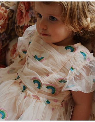 Tyllkjole m/ Glitter Print | Tullie Dress