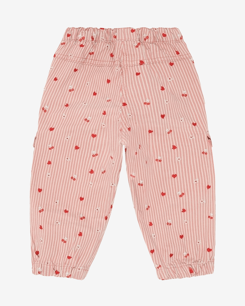 Bukse Barn m/ Broderte Detaljer - Bomull, Elastan | HCTammy Stripes