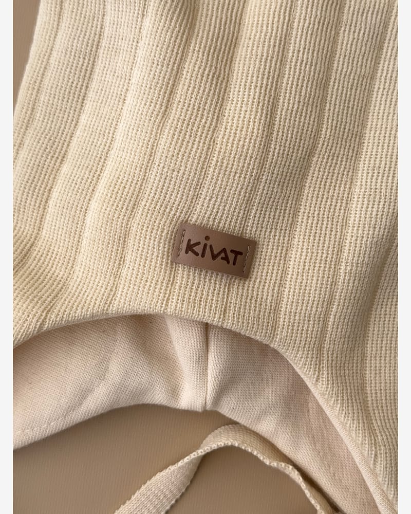 Knytelue Ull m/ Bomullsjersey fôr og Vindstopper | Ubehandlet Ull