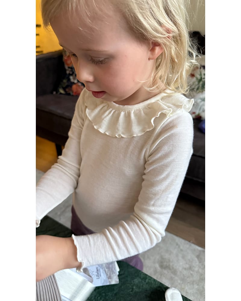 Ulltrøye med Krage - Rysjekrage | Tynn Ullkvalitet