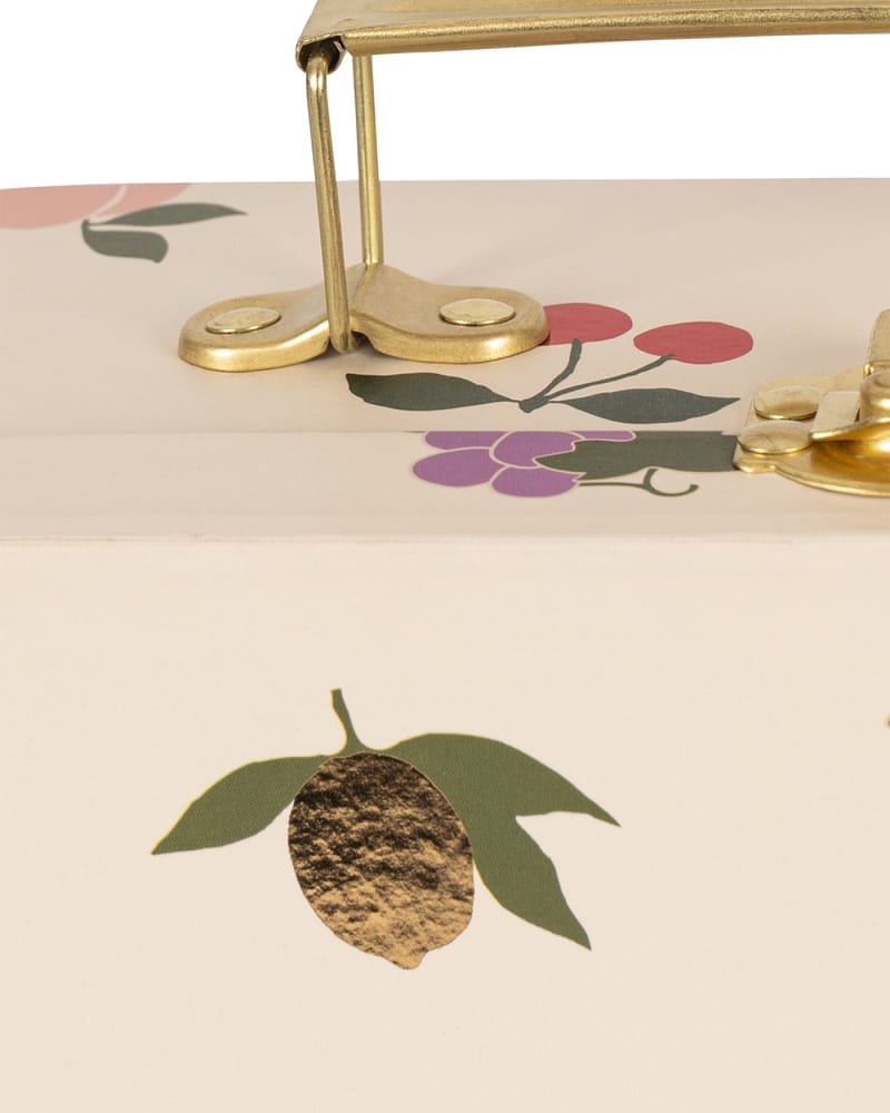 Koffertsett til Barnerom 2pk - Papp med Metallhåndtak | Suitcase