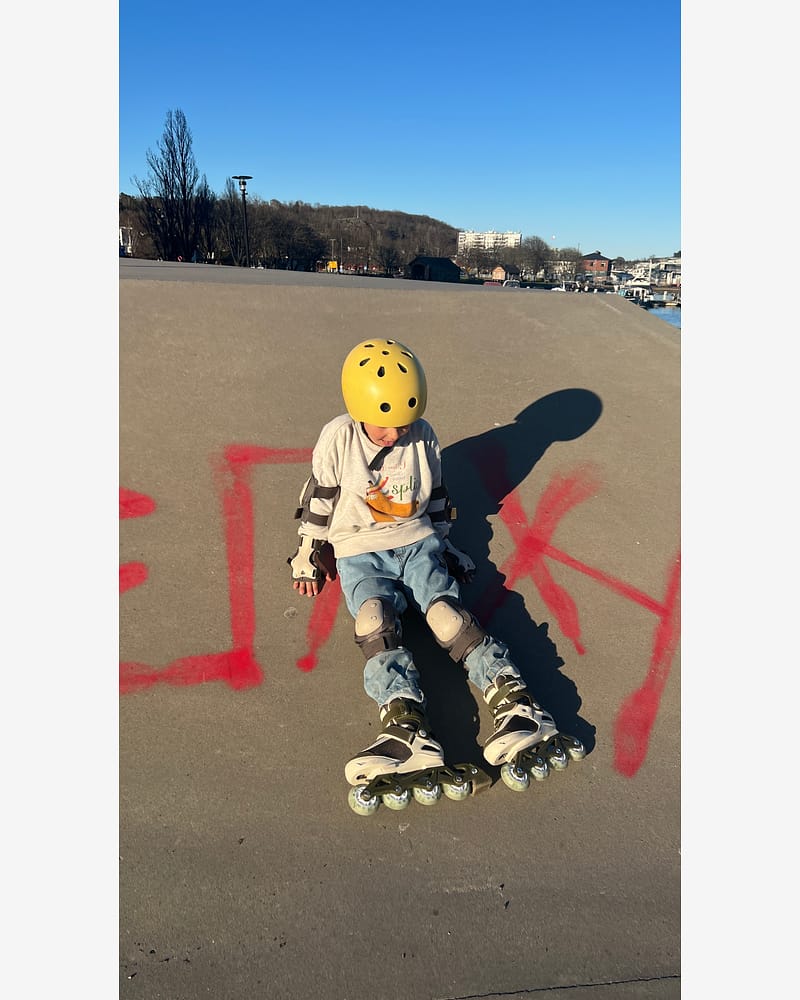 Beskyttelse for Rulleskøyter & Skateboard - Sett: 2x Albue- Kne- og Håndledd- beskyttere
