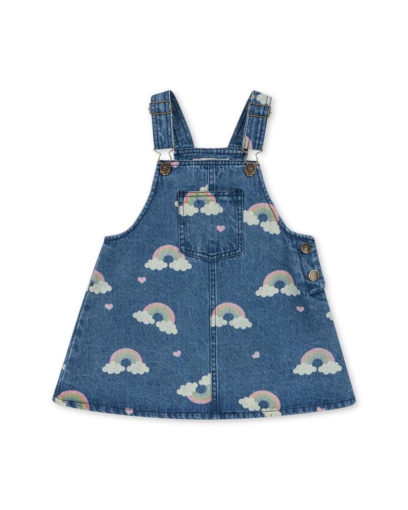 Snekkerkjole Barn - Denim, 100% Øko Bomull | Magot Overall Dress