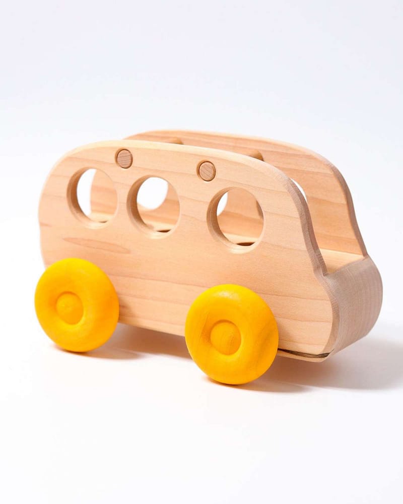 Lekebil Buss - For Grimms Trefigurer & Dukker | Bus