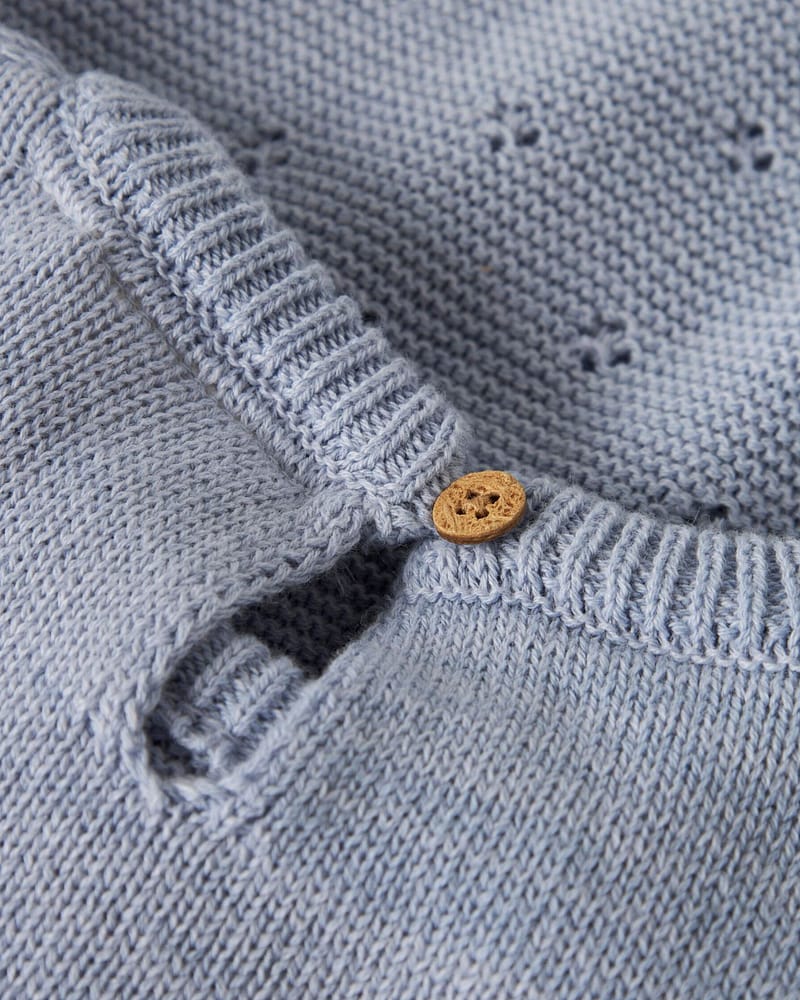 Genser Barn - Strikket 100% Øko Bomull | NMFLAGUNA LS KNIT LIL NOOS