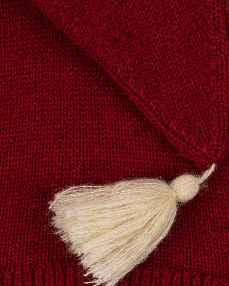 Nisselue Barn - Strikket, 60% Alpakkaull, 40% Nylon | Christmas Knit Hat