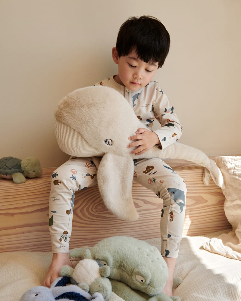 Bamse Hval - Stor, 60cm | Berman Whale Teddy