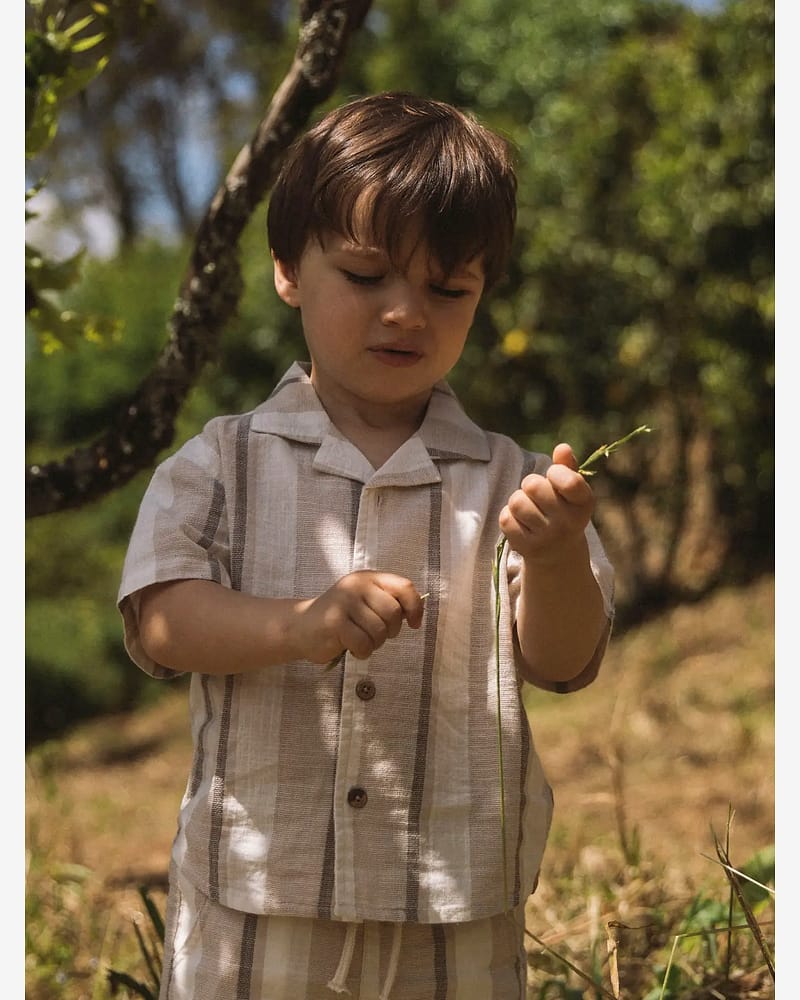 Skjorte Barn Barn - Øko Bomull, Viscose | NMMFIBERT SS LOOSE SHIRT LIL