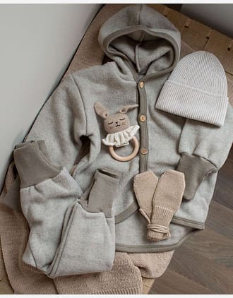 Babyjakke i ullfleece - ubehandlet ull