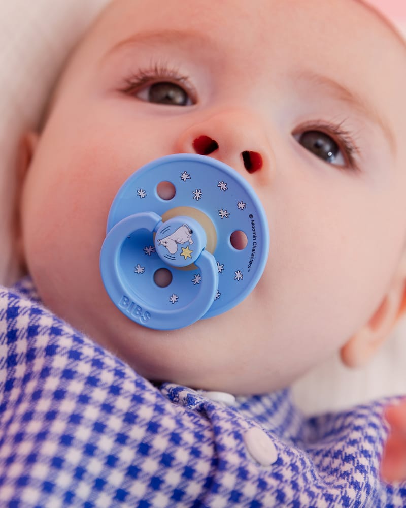 BIBS x Moomin Smokk Colour 2pk - Rund, Naturgummi