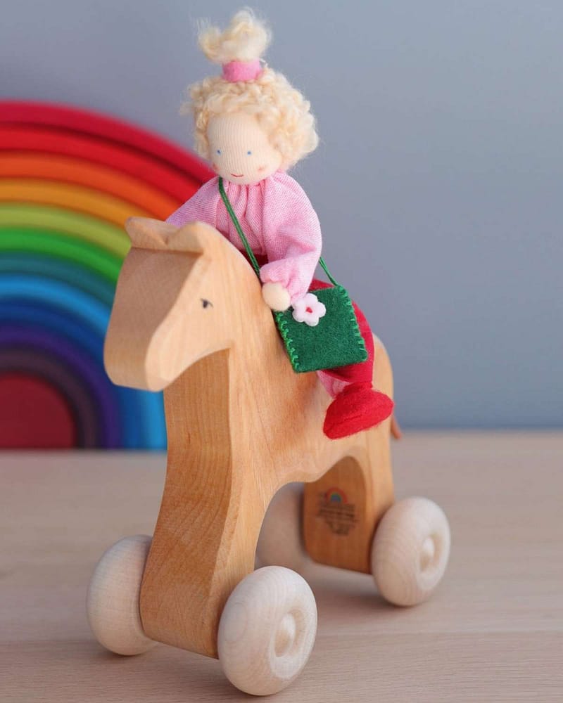 Dukke m/ fleksibel kropp - Liten 13cm - Håndlaget | Flexible Doll