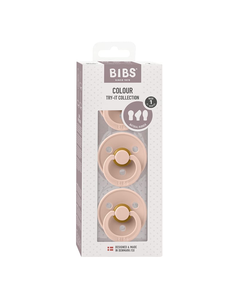 BIBS Try it Collection 3pk - Mix Naturgummi Smokker | 0-6 mnd