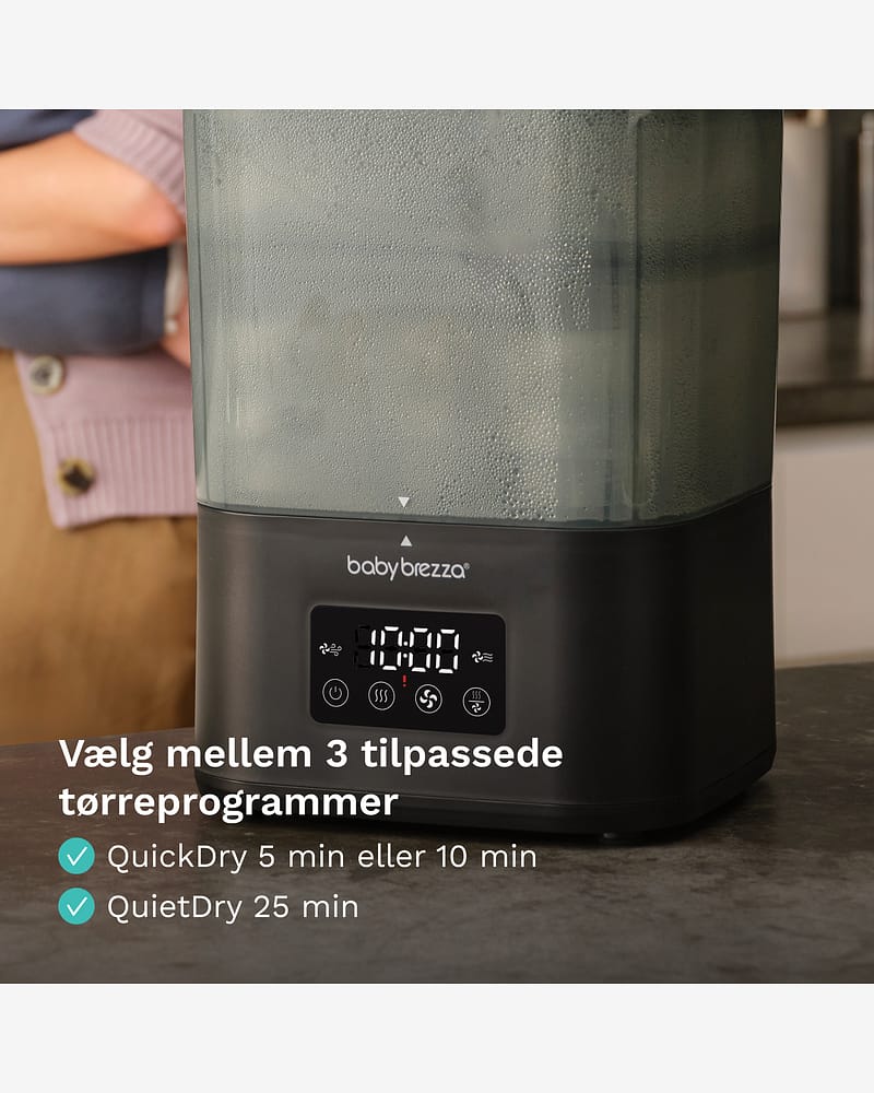 Baby Brezza SuperQuick Sterilizer Dryer | Sterilisator med Tørk på 10 min