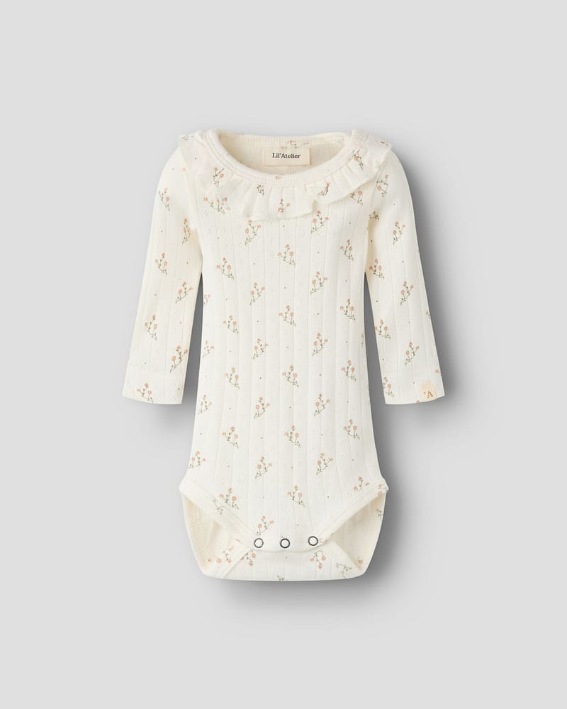 Body M/ Krage - Pointelle, Øko TENCEL | NBFRACHELLO RIA LS SLIM BODY LIL