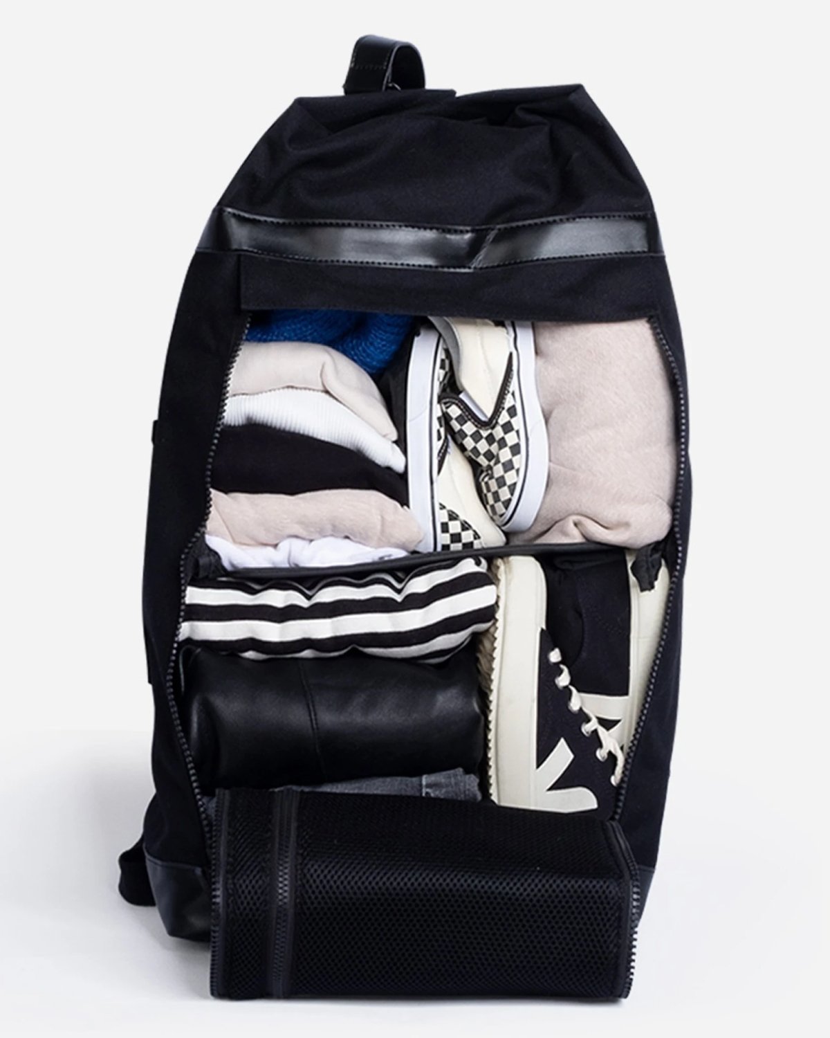 KAOS Weekend Bag – Perfekt stellesekk og weekendsekk | 3 Smarte Innerlommer, Svart