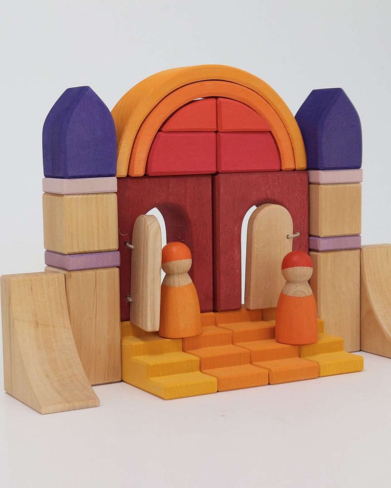 Byggesett og Puslespill - 24 klosser | Building World Desert Sand