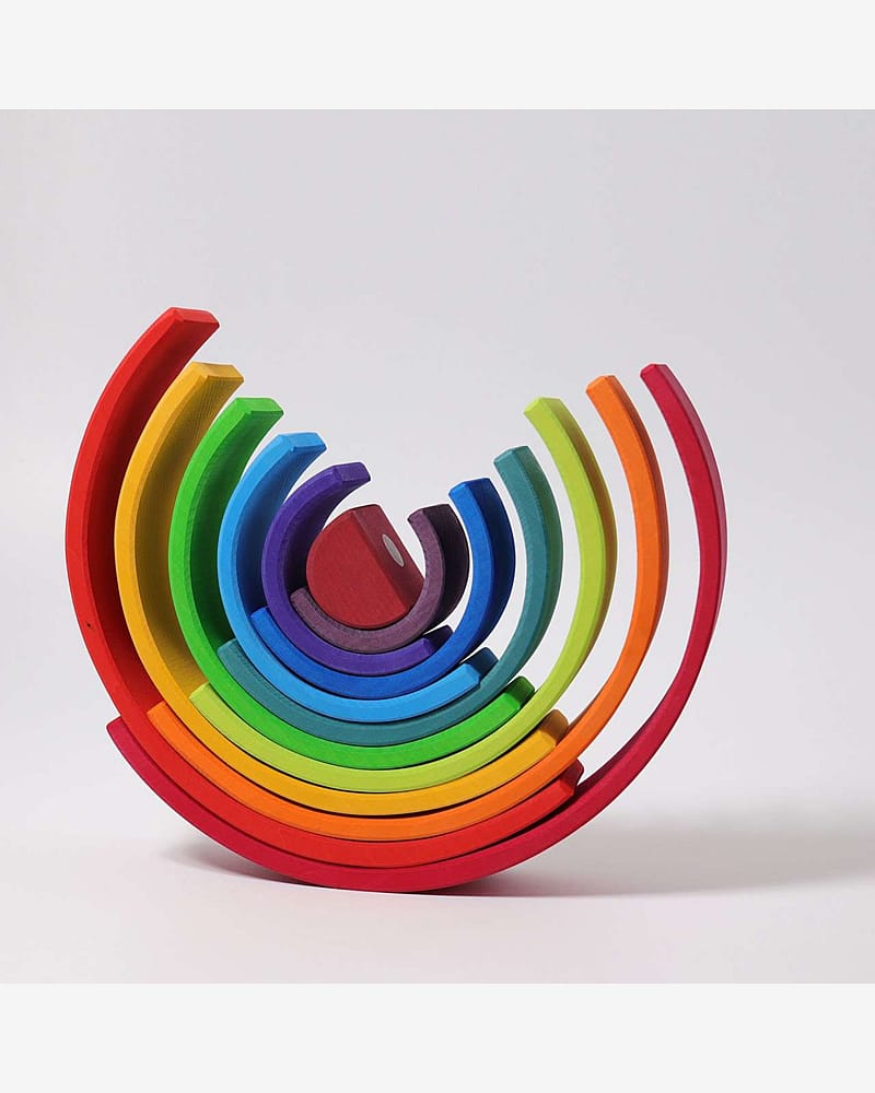 Regnbue Stor Orginal - Stableleke i Tre | Montessori Leker