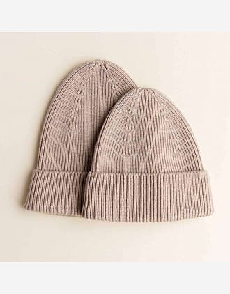 Ull Beanie voksen, Unisex - 100% Merino - Ribbestrikket - Fonzie