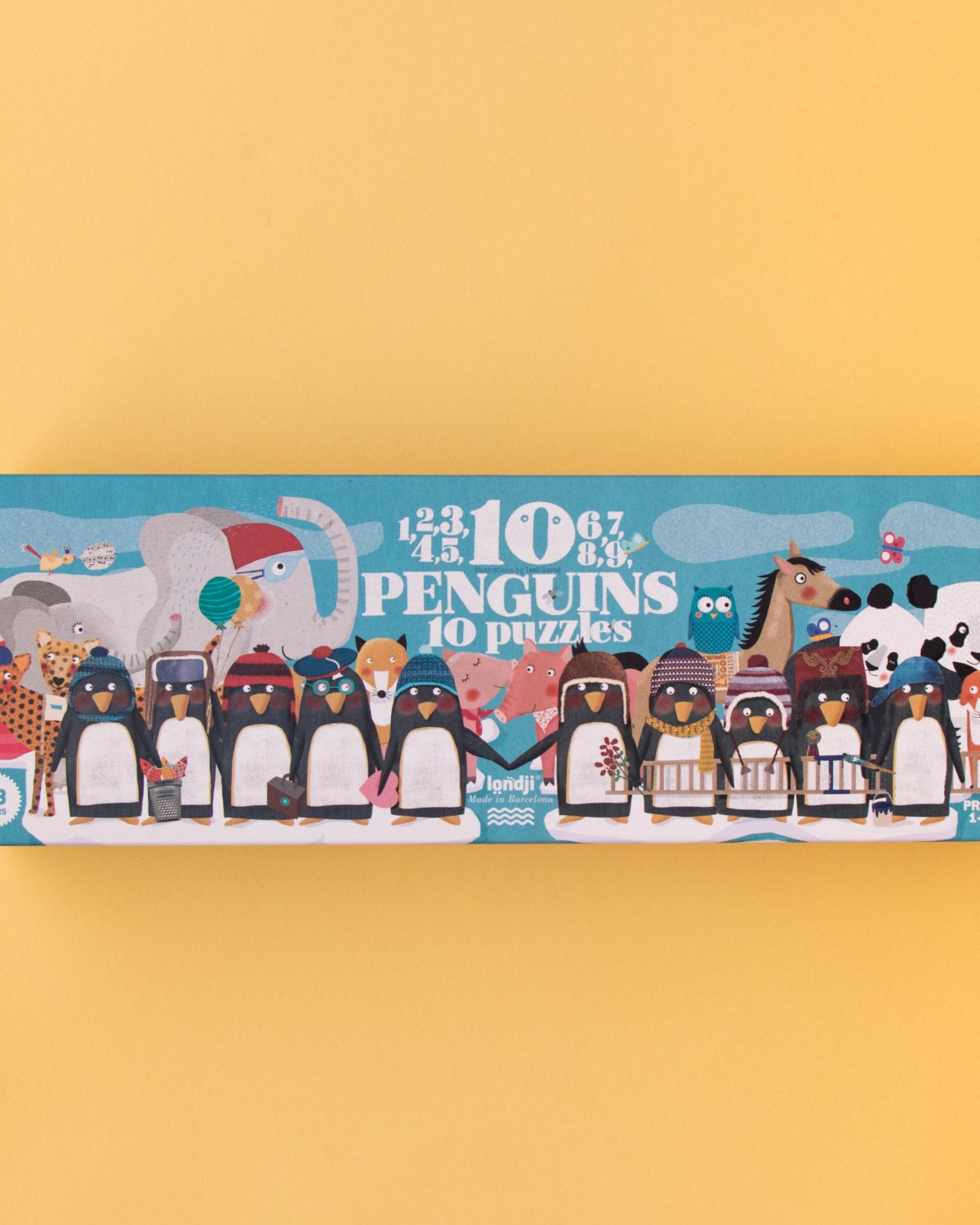 Puslespill og Tellelek – 10x Puslespill Barn 3år+ | 10 penguins puzzle NEW