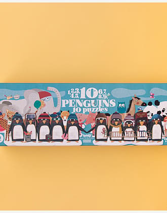 Puslespill og Tellelek - 10x Puslespill Barn 3år+ | 10 penguins puzzle NEW