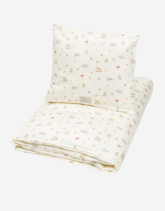 Sengetøy Barn 100x140 - Sateng, Øko Bomull | Bedding Junior