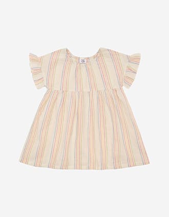 Kjole Barn m/ Volanger - 73% Bomull, 27% Linen | HCKaroline Hello