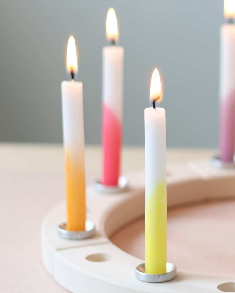 Lys til Bursdagsring - 12pk - 100% Ceresinvoks | Grimms Lysestake