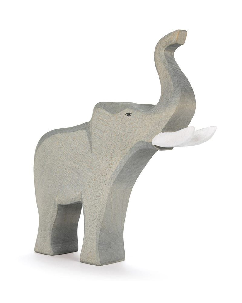 Elefant - Håndlaget Trefigur | Dyrefigur
