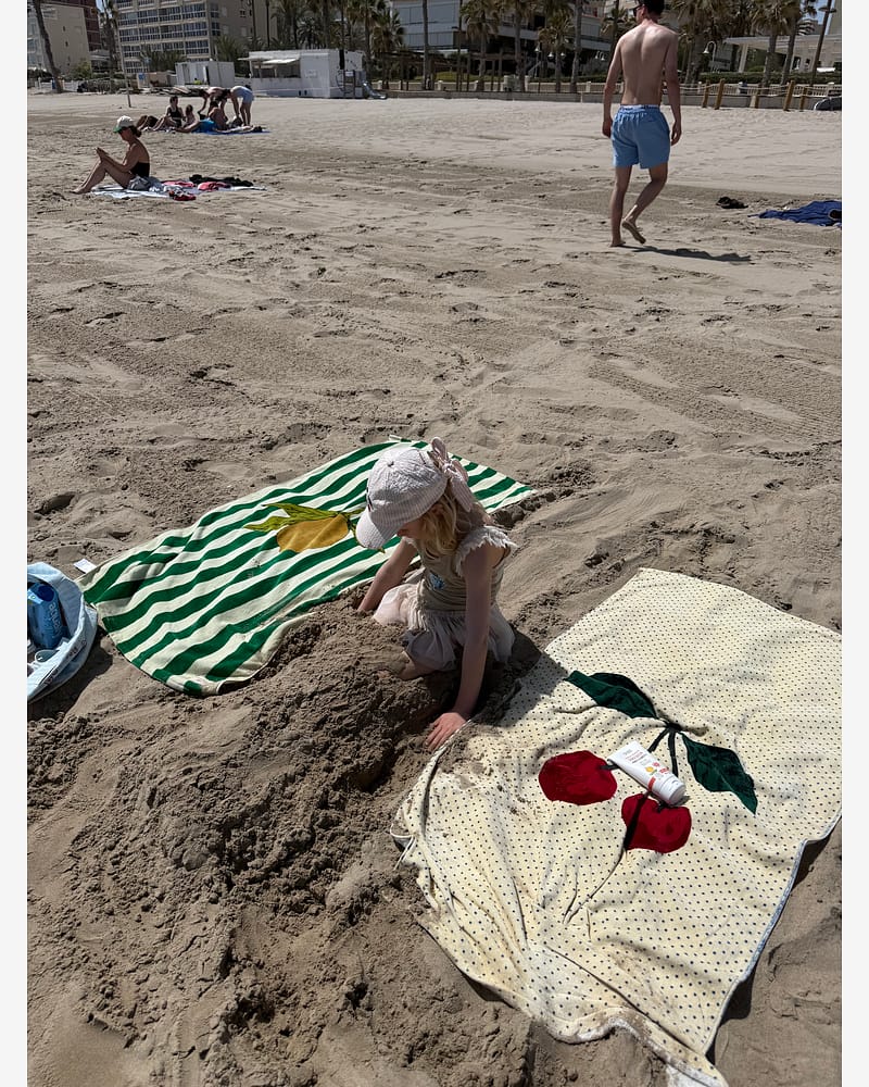 Strandhåndkle 100x70cm - Bomull | Beach Towel