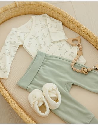 Omslagsbody m/ Fold-over håndmitts - 100% Øk. Bomull | Side Snap Bodysuit