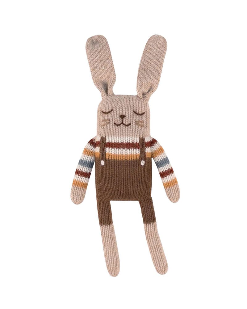 Kosebamse - Håndstrikket Alpakkaull - Unik Nyfødtbamse