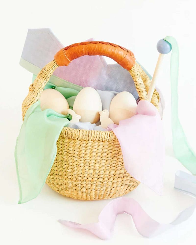 Lekeegg i tre, kan åpnes | Påskedekorasjon, kan males til påskeegg